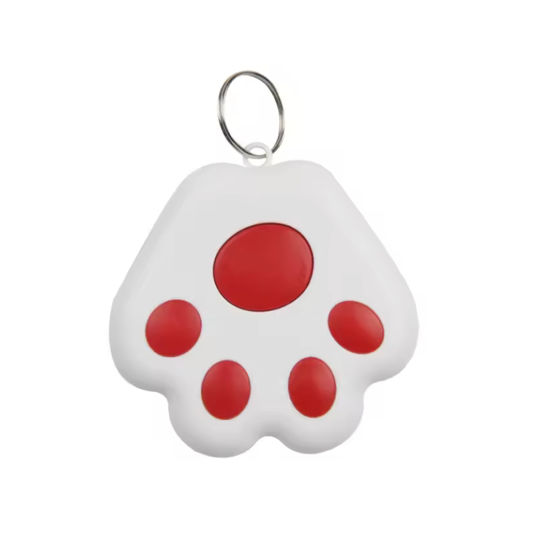 Paw-Shaped Mini GPS Tracker - Wireless Bluetooth Locator for Pets