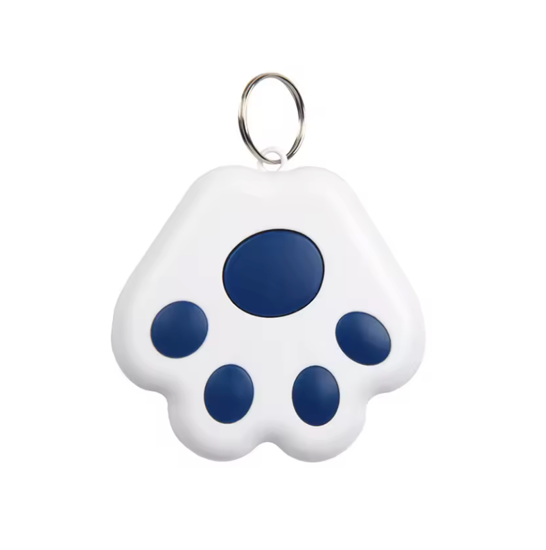 Paw-Shaped Mini GPS Tracker - Wireless Bluetooth Locator for Pets