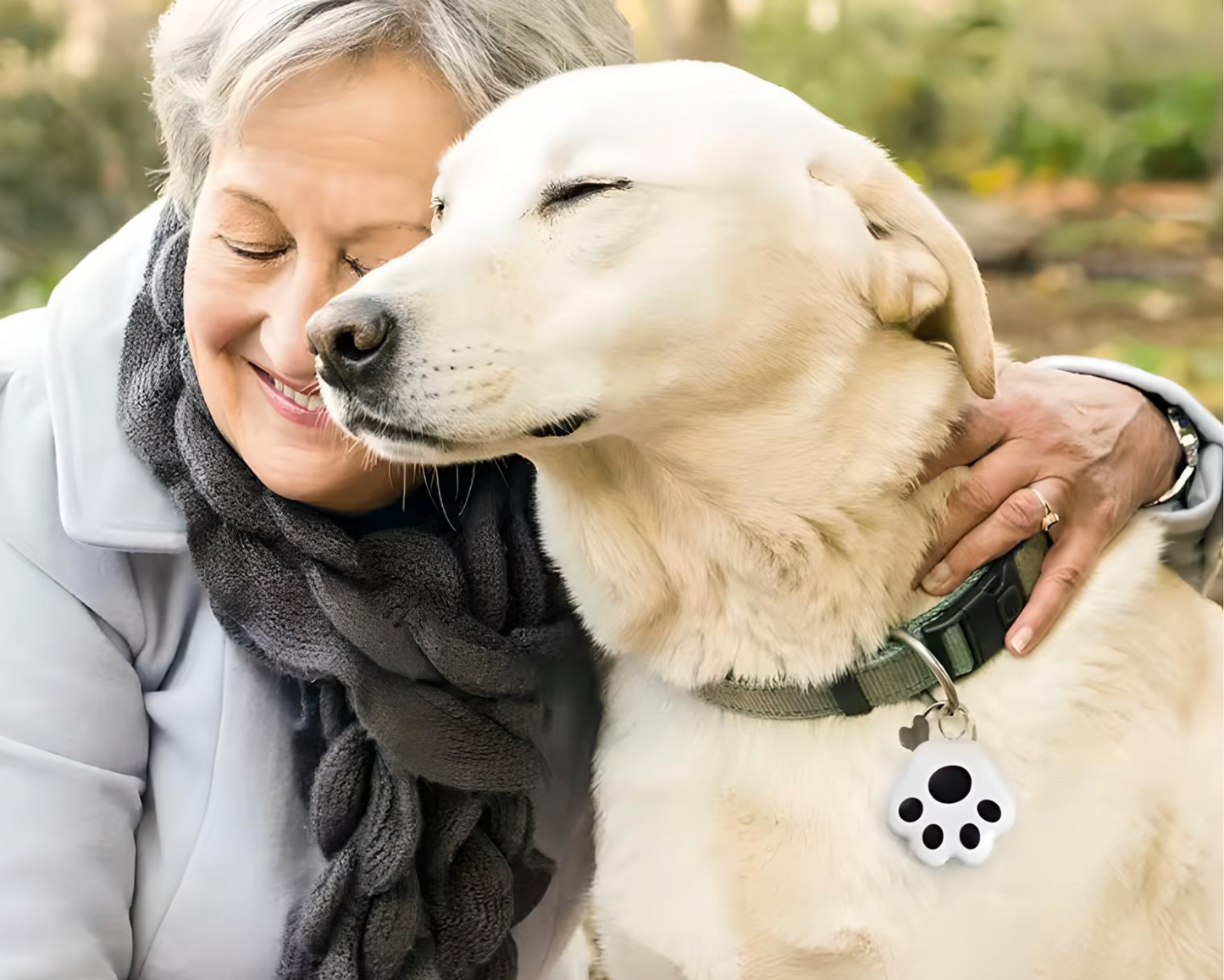 Paw-Shaped Mini GPS Tracker - Wireless Bluetooth Locator for Pets